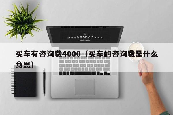 买车有咨询费4000（买车的咨询费是什么意思）